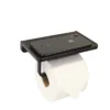 MADISON Toilet Paper Holder with Shelf for Modern Bathrooms