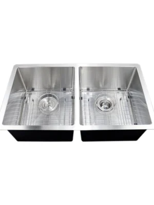 31" Mission Undermount Kitchen Sink – 18G Double Bowl