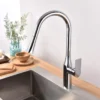 TIMELYSS Pull-Down Faucet with Dual Spray Functionality
