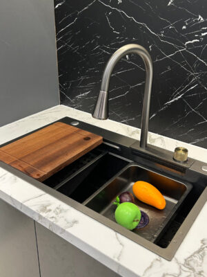 Image_202309291712271_d64ece8d-8bd1-4b25-9a9c-5d252effc470_1200x1200 Modern Waterfall Workstation Kitchen Sink with Cup Washer
