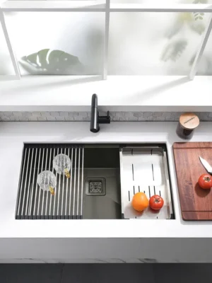 LMBUNS3000PGG06_700x700 32" Workstation Undermount Single Bowl Kitchen Sink – 16G