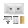UNG1515MW01_700x700 32" Workstation Undermount Kitchen Sink - 50/50 Double Bowl with Accessory Kit