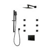 PLATINUM Push-Button Triple-Outlet Thermostatic Shower System – Kit 2