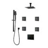 PLATINUM Push-Button Triple-Outlet Thermostatic Shower System – Kit 3