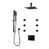 PLATINUM Push-Button Triple-Outlet Thermostatic Shower System – Kit 2