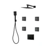PLATINUM Push-Button Triple-Outlet Thermostatic Shower System – Kit 6