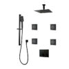 PLATINUM Push-Button Triple-Outlet Thermostatic Shower System – Kit 3
