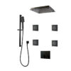 PLATINUM Push-Button Triple-Outlet Thermostatic Shower System – Kit 3