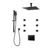 PLATINUM Push-Button Triple-Outlet Thermostatic Shower System – Kit 2