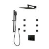 PLATINUM Push-Button Triple-Outlet Thermostatic Shower System – Kit 2