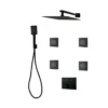 PLATINUM Push-Button Triple-Outlet Thermostatic Shower System – Kit 6