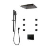 PLATINUM Push-Button Triple-Outlet Thermostatic Shower System – Kit 2