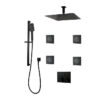 PLATINUM Push-Button Triple-Outlet Thermostatic Shower System – Kit 3