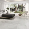 Stylish Watercolor White Polished Porcelain Tile  – 24x48