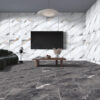 Stylish Mizzaro White Carving Glazed Porcelain Tile – 24x48