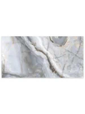 Stylish Eunoia Blue Polished Porcelain Tile  – 24x48