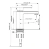 MADISON Single Hole Faucet for Smart Bathroom - Model F11123