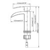 NEW SATRO Single Hole Faucet for Modern Bathroom - Model F11133