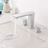 TIMELYSS Three Holes Widespread Faucet for Smart Bathroom