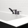 SATRO Three Hole Deck Mount Tub Filler with Elegant Design