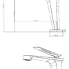 LEMAN Single Hole Faucet for Smart Bathroom - Model F11171