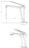 LEMAN Single Hole Faucet for Smart Bathroom - Model F11171